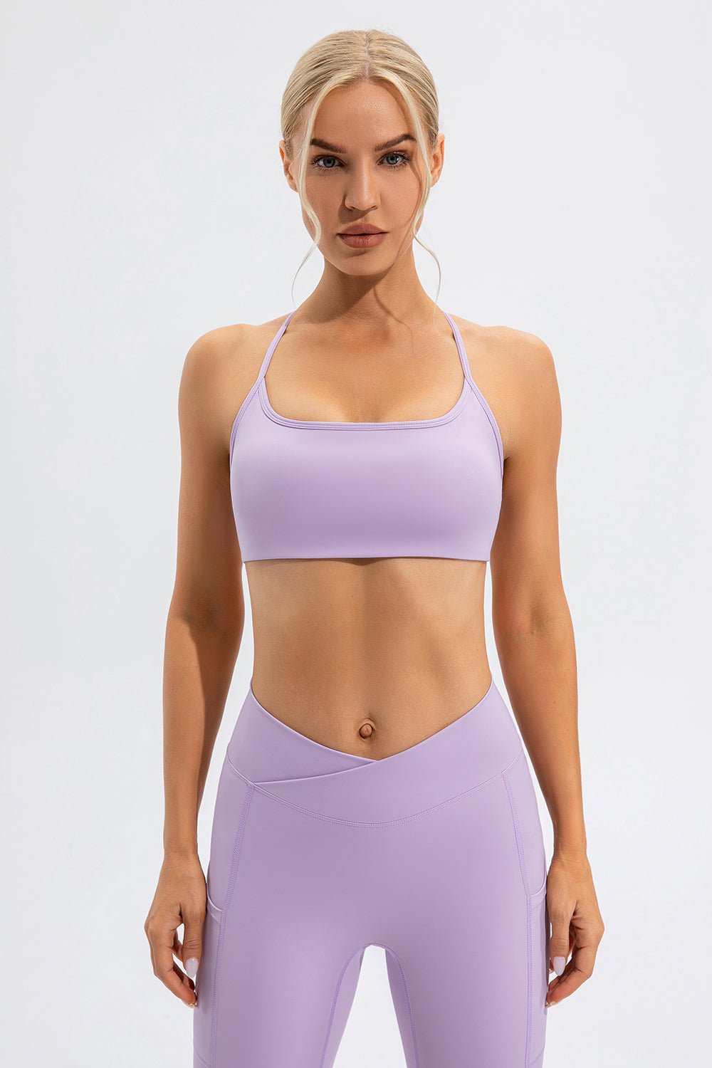 Crisscross Spaghetti Strap Active Cami