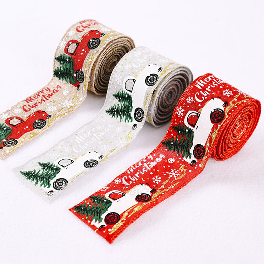 Car & Christmas Tree Ribbon